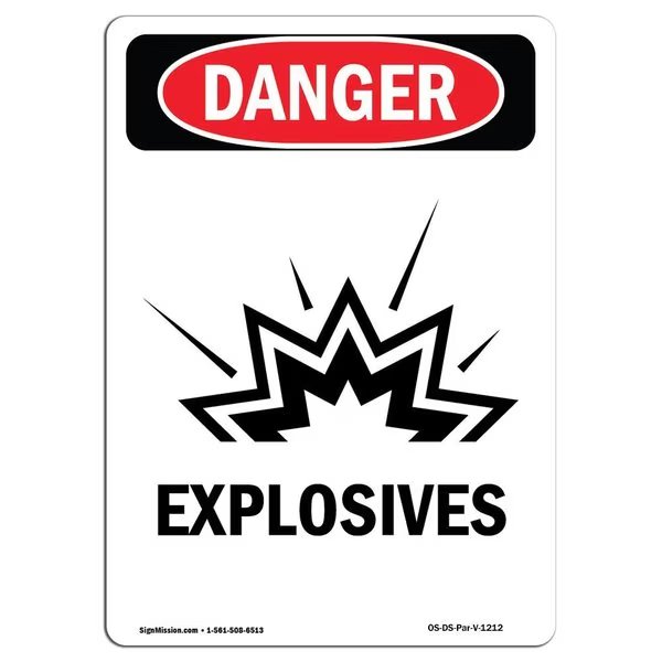 Safety Sign, OSHA Danger, 14